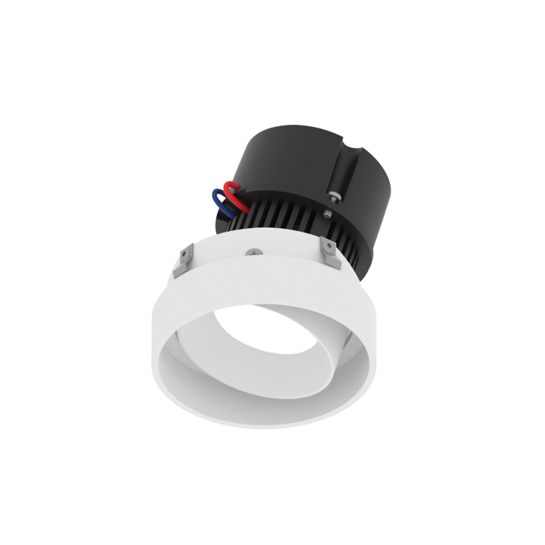 4" Pearl 120V LED Round Trimless Adjustable Retrofit, 700lm / 10W, Comfort Dim, Haze Adjustable / Warm White Reflector