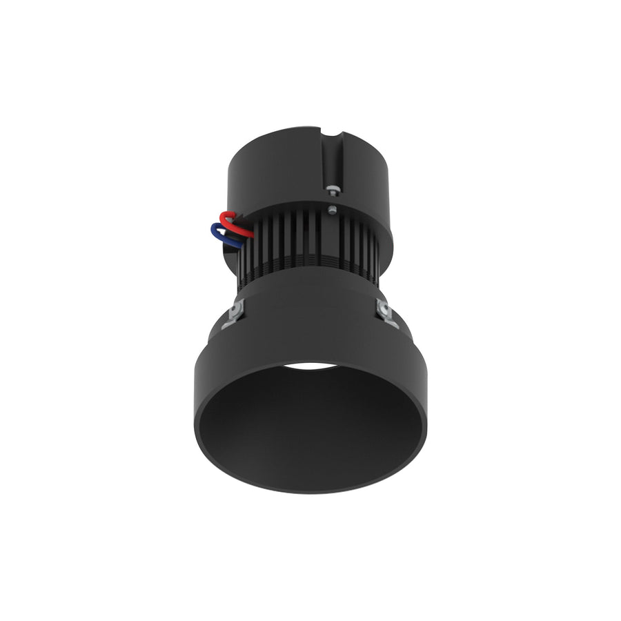4" Pearl 120V LED Round Trimless Retrofit Downlight, 1150lm / 10W, 2700K, Black Finish