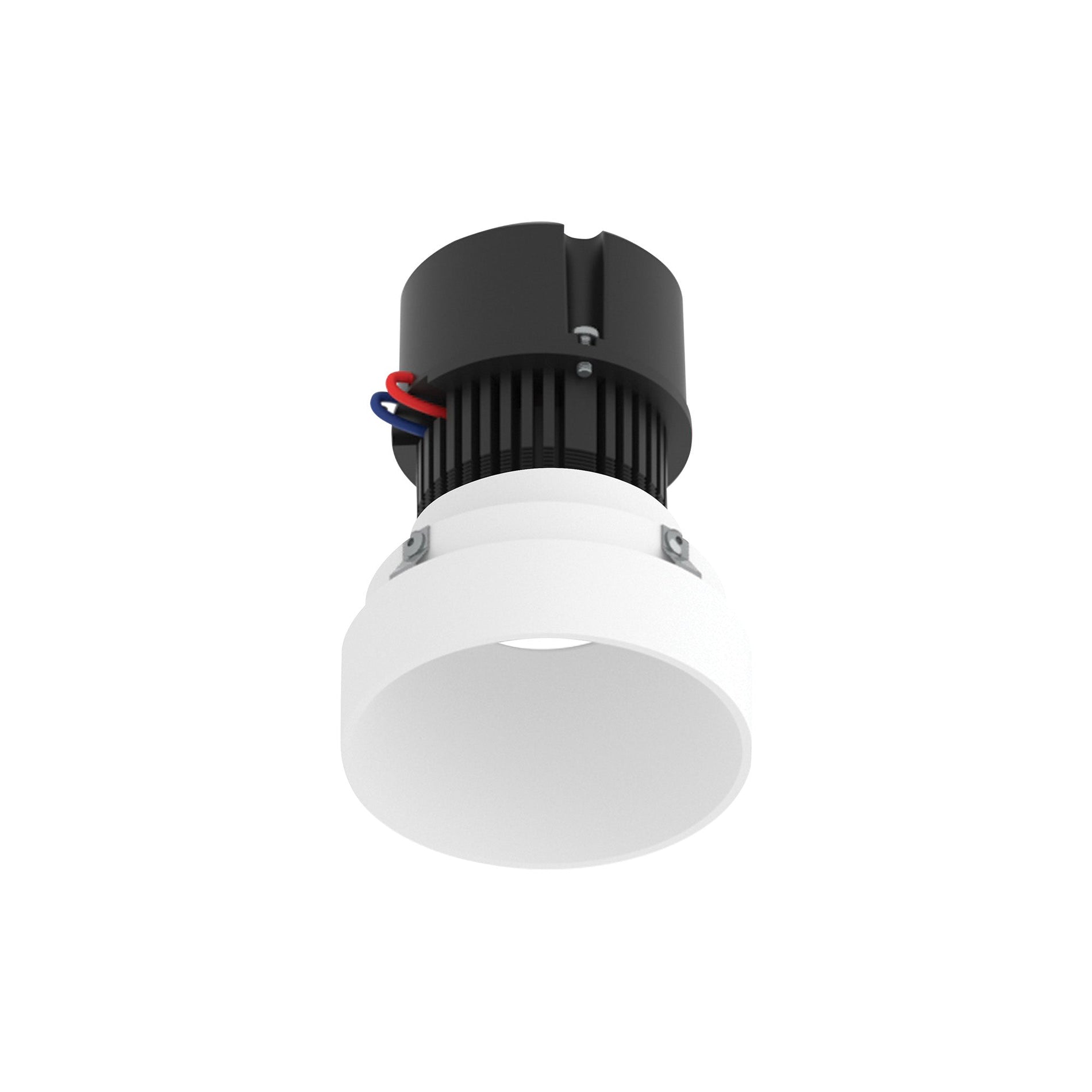 4" Pearl 120V LED Round Trimless Retrofit Downlight, 1150lm / 10W, 3500K, Warm White Finish