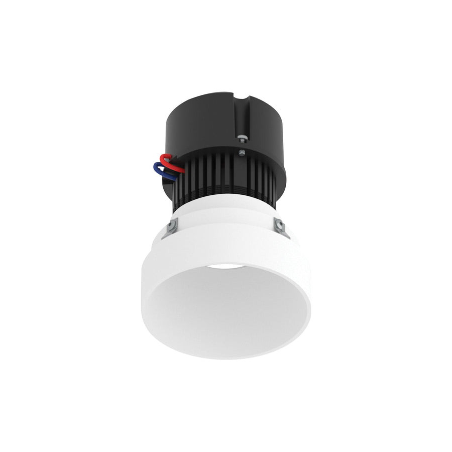 4" Pearl 120V LED Round Trimless Retrofit Downlight, 650lm / 10W, Comfort Dim, Warm White Finish