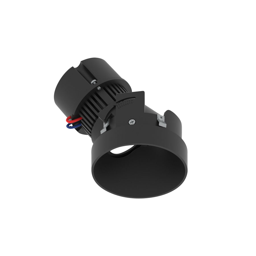 4" Pearl 120V LED Round Trimless Adjustable Slot Retrofit, 1050lm / 10W, 3000K, Black Finish