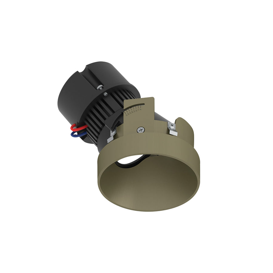 4" Pearl 120V LED Round Trimless Adjustable Slot Retrofit, 1050lm / 10W, 2700K, Champagne Haze Finish