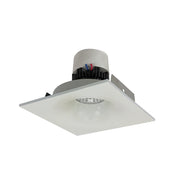 Nora NPR-4SNBCDXWW 4 inch Pearl LED Square Bullnose Retrofit, 800lm / 12W, Comfort Dim, White Finish