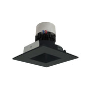 Nora NPR-4SNDSQ27XBB 4 inch Pearl LED Square Retrofit Reflector with Square Aperture, 1000lm / 12W, 2700K, Black Reflector / Black Flange