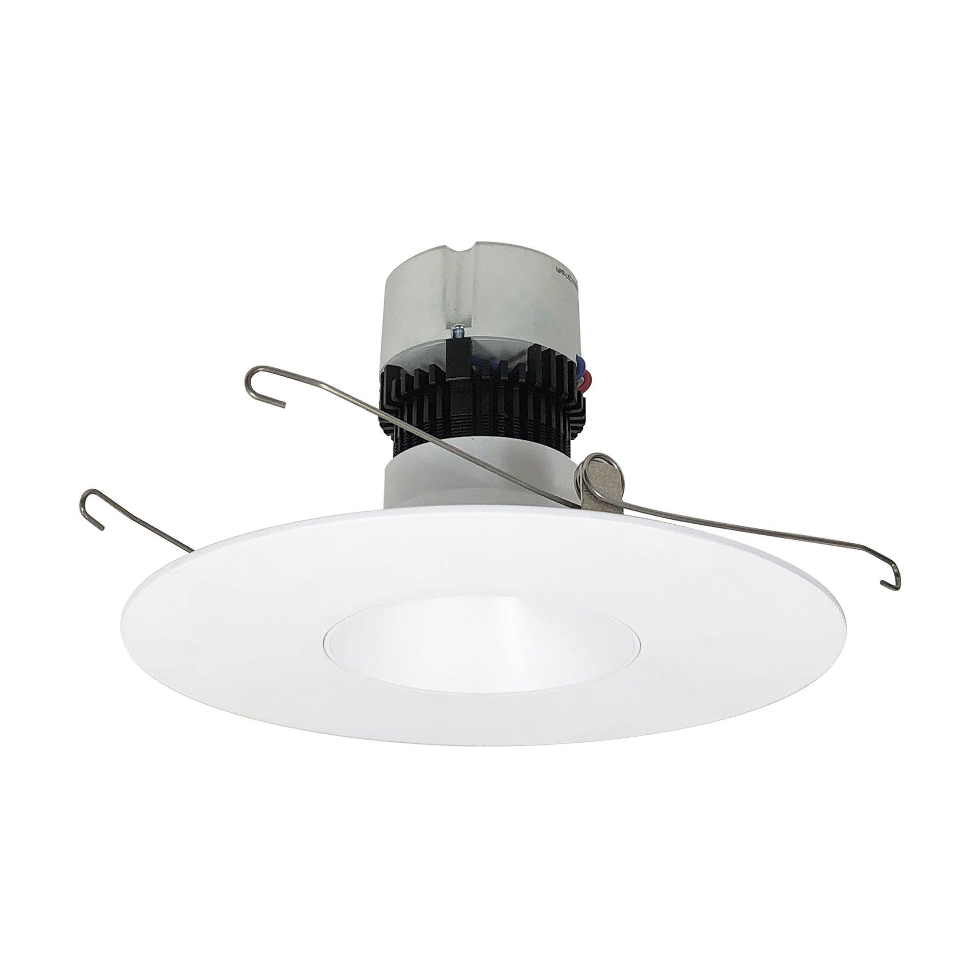 Nora NPR-56RNDC40XMPW 5 inch/6 inch Pearl LED Round Retrofit Reflector, 1200lm / 12W, 4000K, Matte Powder White Reflector / Matte Powder White Flange