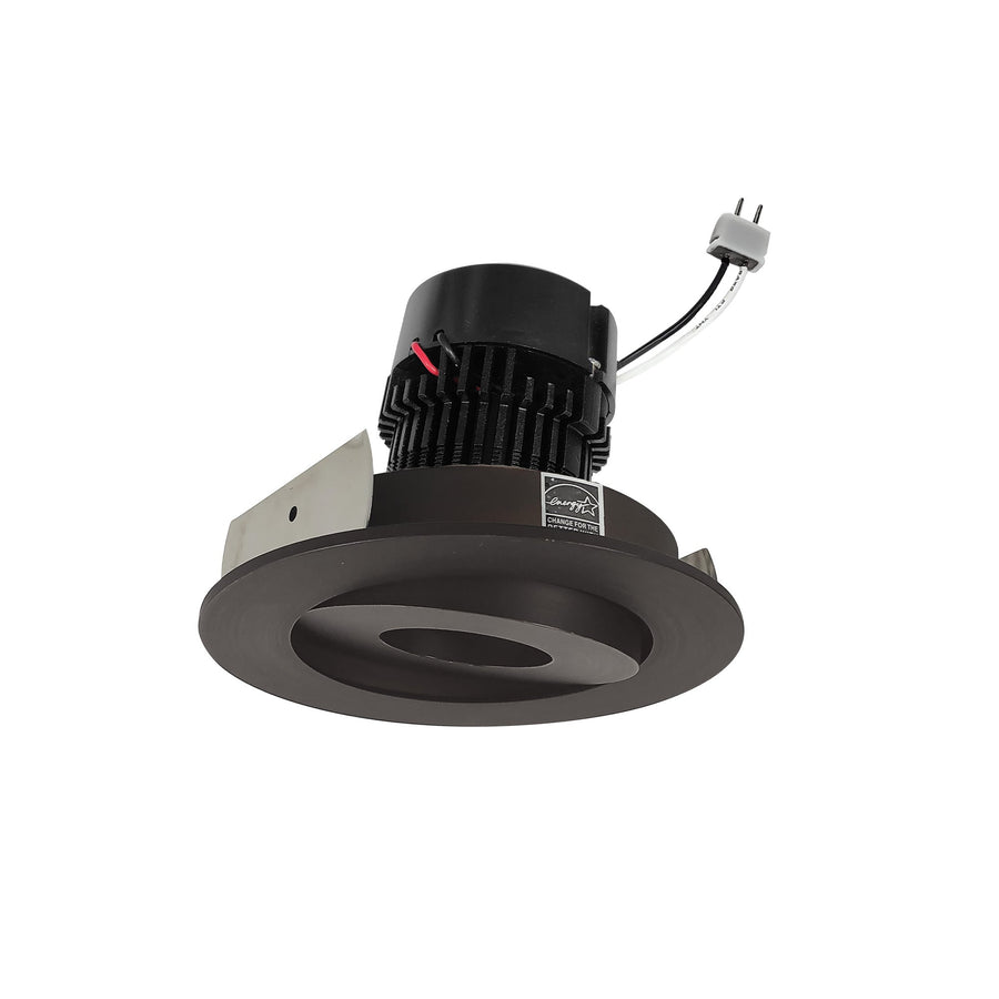 Nora NPRLV-4RG30XBZ 4 inch Pearl Low Voltage LED Round Adjustable Gimbal Retrofit, 1050lm / 11W, 3000K, Bronze Finish