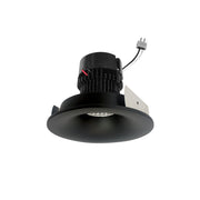 Nora NPRLV-4RNB30XBB 4 inch Pearl Low Voltage LED Round Bullnose Retrofit, 1200lm / 11W, 3000K, Black Finish