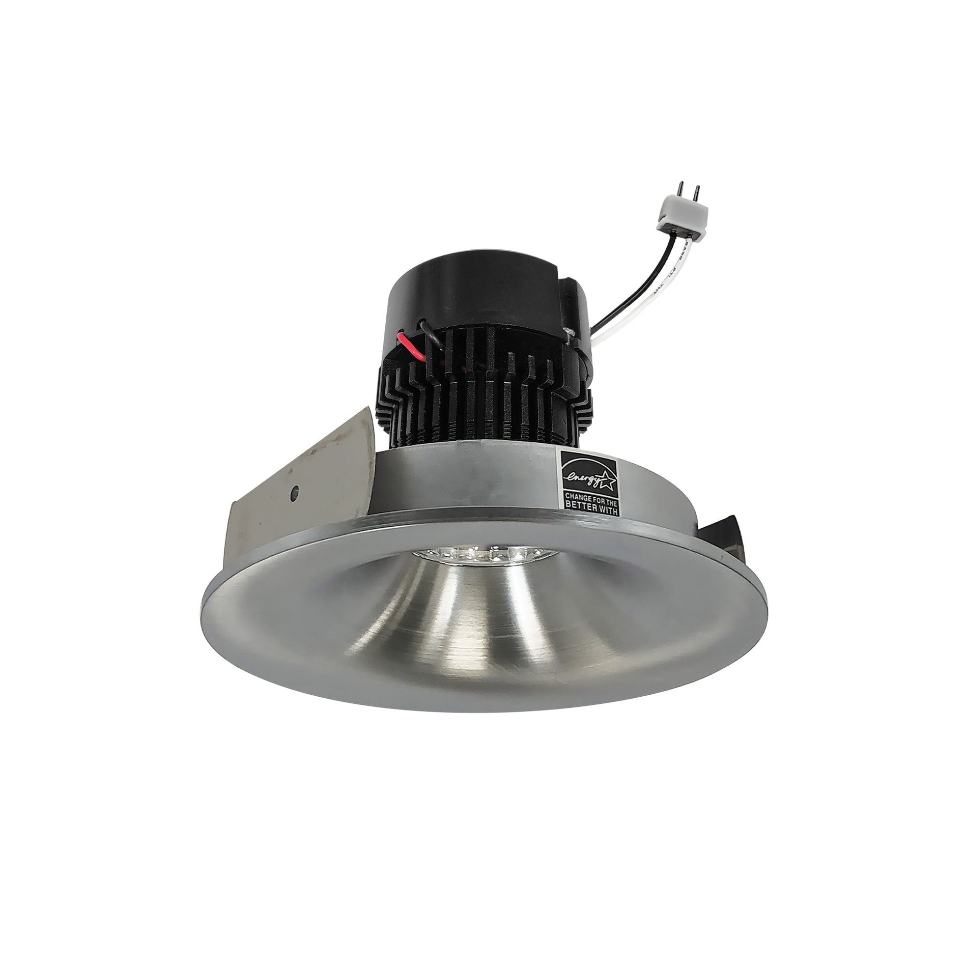 Nora NPRLV-4RNB35XNN 4 inch Pearl Low Voltage LED Round Bullnose Retrofit, 1200lm / 11W, 3500K, Natural Metal Finish