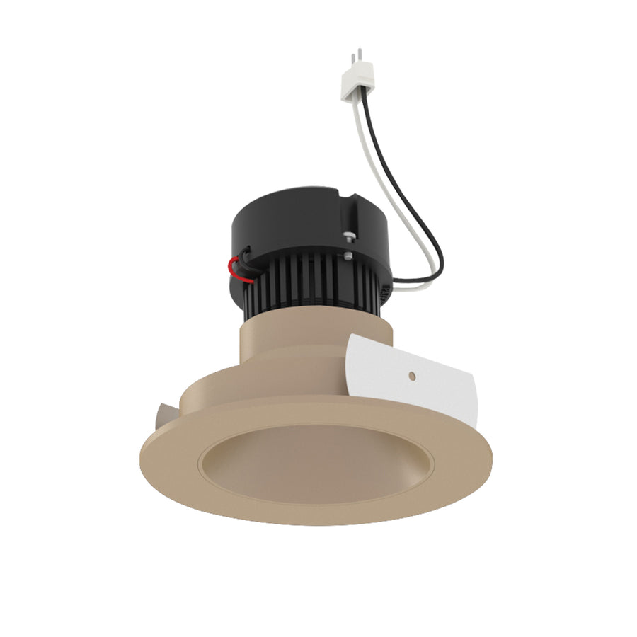4" Pearl 12V LED Round Retrofit Reflector, 1150lm / 10W, 2700K, Wheat Diffused Reflector / Wheat Diffused Flange