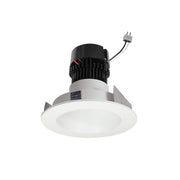 Nora NPRLV-4RNDC35XWW 4 inch Pearl Low Voltage LED Round Retrofit Reflector, 1150lm / 11W, 3500K, White Reflector / White Flange