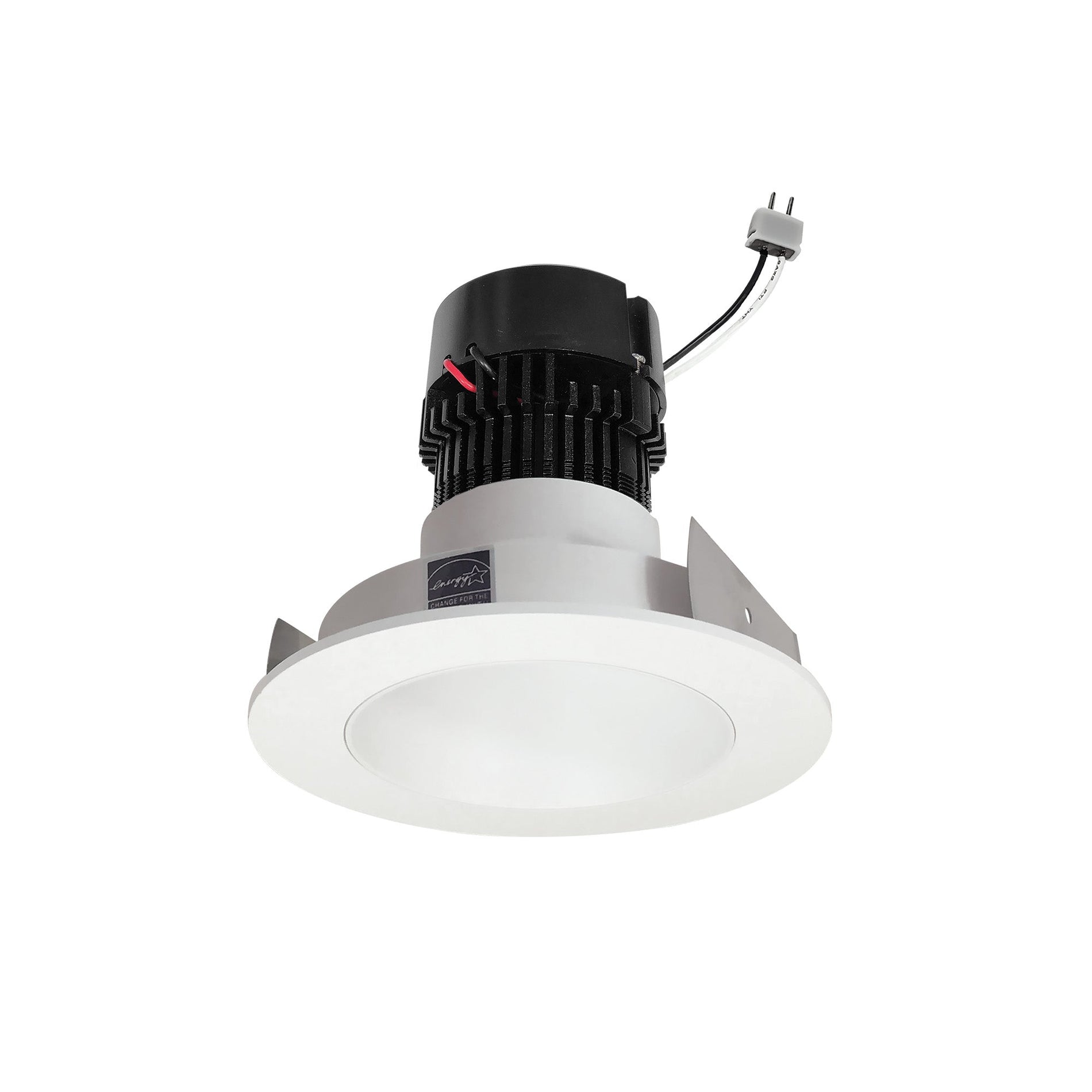 Nora NPRLV-4RNDC35XWW 4 inch Pearl Low Voltage LED Round Retrofit Reflector, 1150lm / 11W, 3500K, White Reflector / White Flange