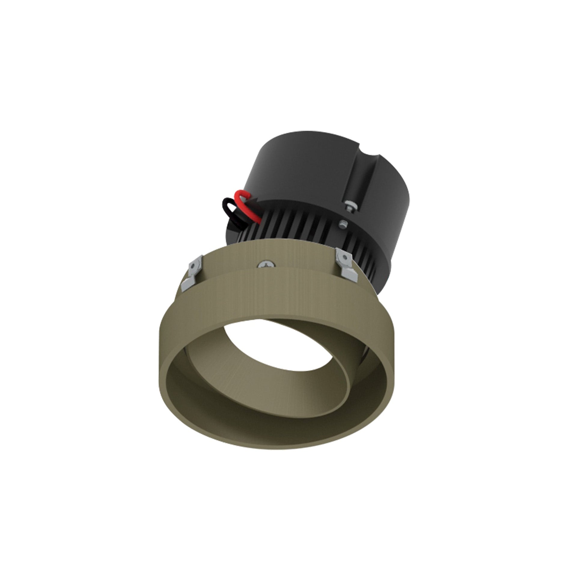 4" Pearl 12V LED Round Trimless Adjustable Retrofit, 1250lm / 10W, 3000K, Haze Adjustable / White Reflector