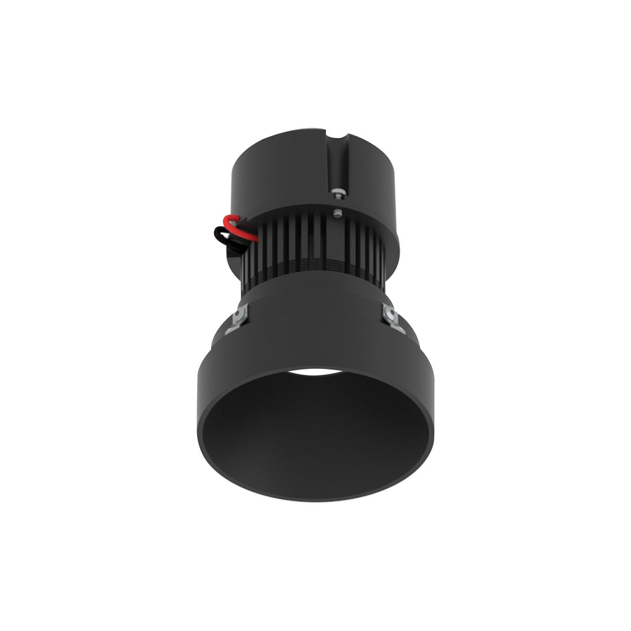 4" Pearl 12V LED Round Trimless Retrofit Downlight, 1150lm / 10W, 3500K, Black Finish
