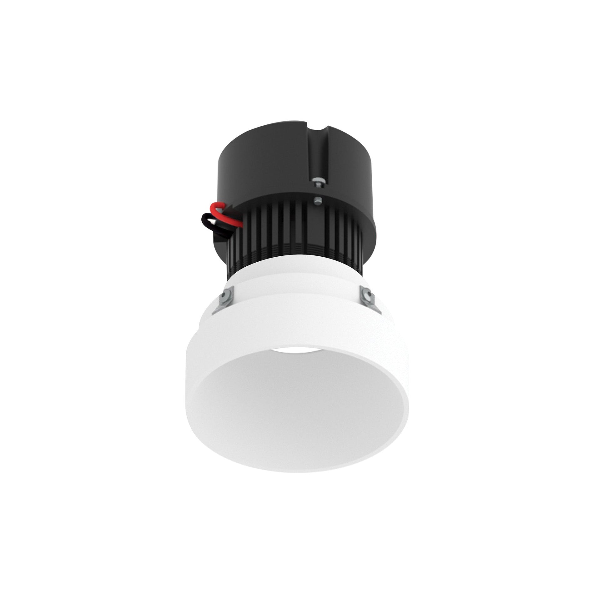 4" Pearl 12V LED Round Trimless Retrofit Downlight, 1150lm / 10W, 2700K, Warm White Finish