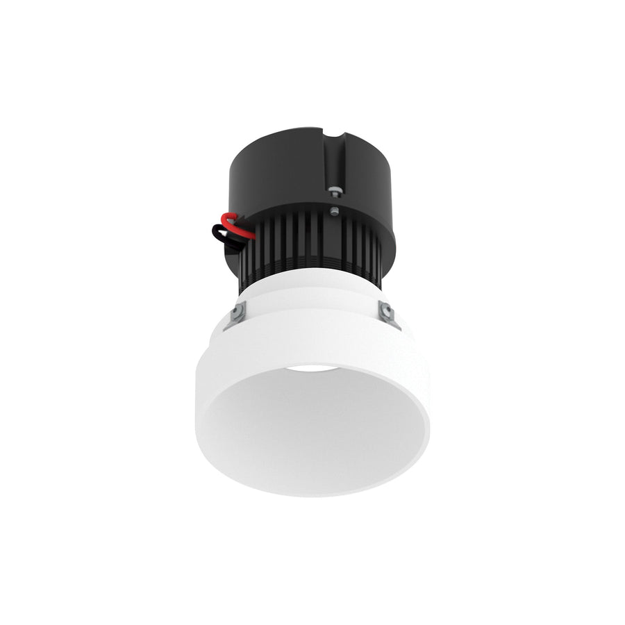 4" Pearl 12V LED Round Trimless Retrofit Downlight, 1150lm / 10W, 4000K, Warm White Finish