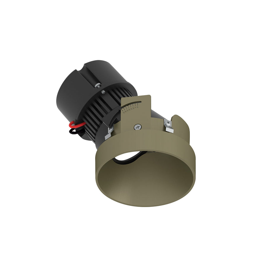 4" Pearl 12V LED Round Trimless Adjustable Slot Retrofit, 1050lm / 10W, 4000K, Champagne Haze Finish