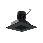 Nora NPRLV-4SNDSQ35XBB 4 inch Pearl Low Voltage LED Square Retrofit Reflector with Square Aperture, 1100lm / 11W, 3500K, Black Reflector / Black Flange