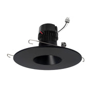 Nora NPRLV-56RNDC35XBB 5 inch/6 inch Pearl Low Voltage LED Round Retrofit Reflector, 1150lm / 11W, 3500K, Black Reflector / Black Flange