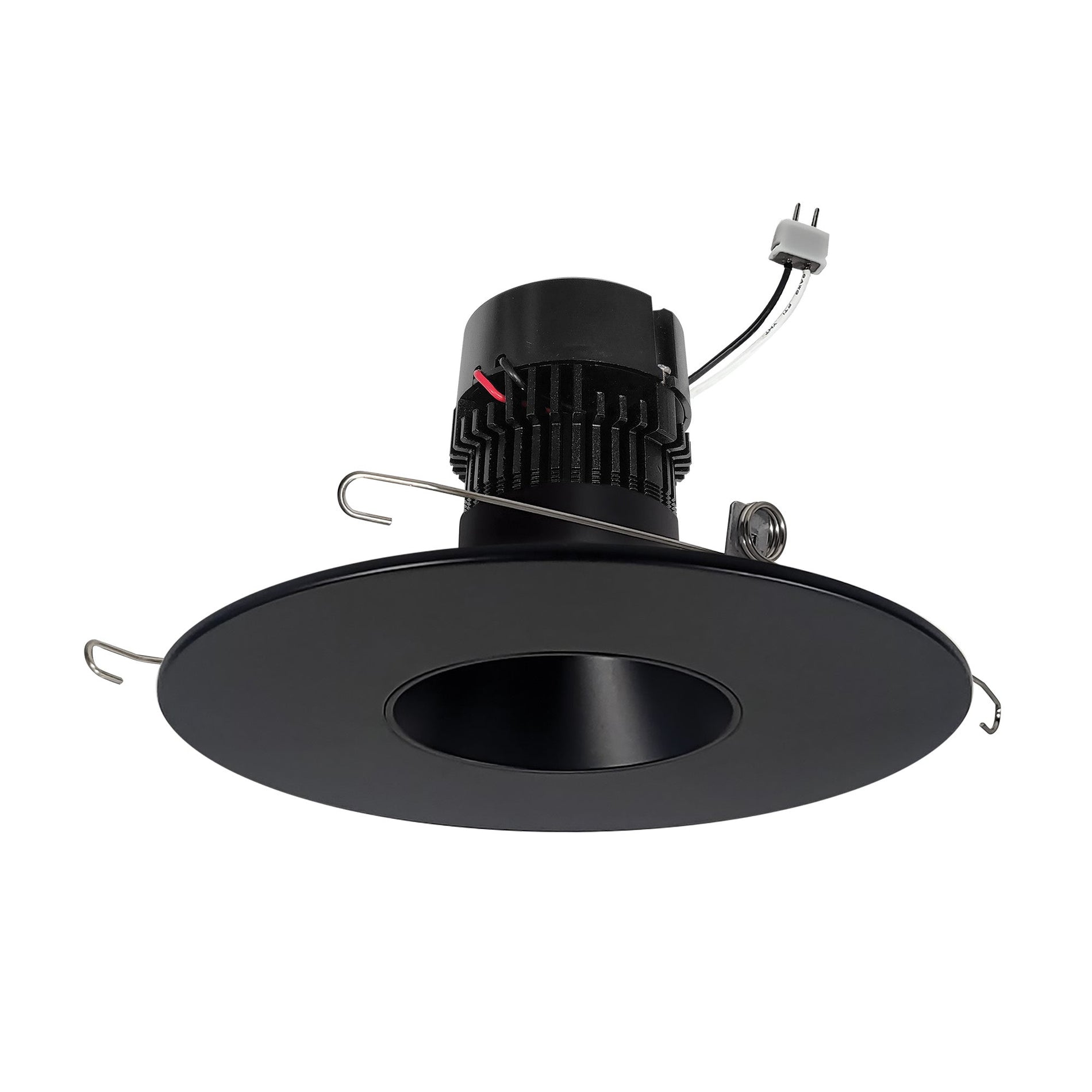 Nora NPRLV-56RNDCCDXBB 5 inch/6 inch Pearl Low Voltage LED Round Retrofit Reflector, 700lm / 11W, Comfort Dim, Black Reflector / Black Flange