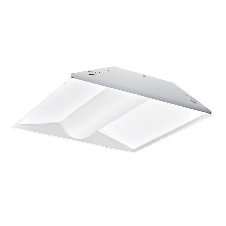 Nora NPTCB-E22/50WEM 2x2 LED Center Basket Troffer, 36W, 5000K, White, w/ EM Battery