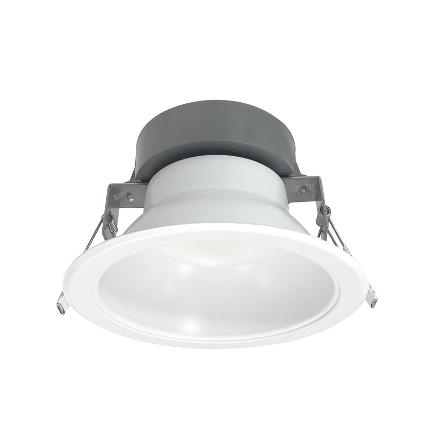 Nora NQZ2-61TWTW-MPW 6 inch Quartz Round Can-less LED Downlight with Selectable Lumens & CCT, 120-277V input, Up to 2200lm, Matte Powder White Finish