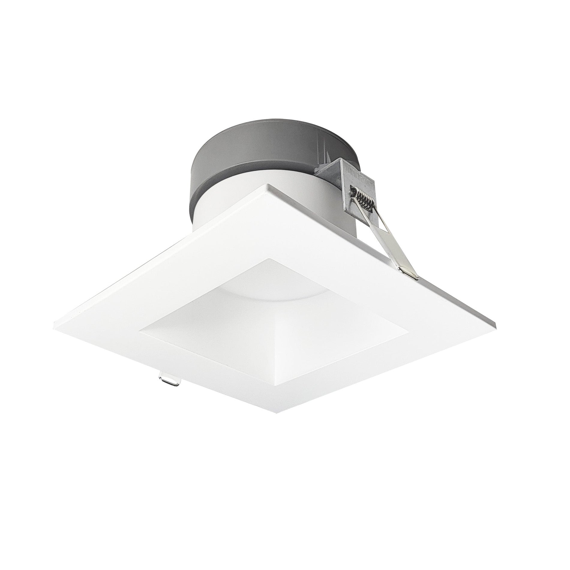 Nora NQZ2-66TWTW-MPW 6 inch Quartz Square Can-less LED Downlight with Selectable Lumens & CCT, 120-277V input, Up to 2200lm, Matte Powder White Finish
