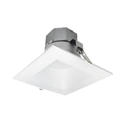 Nora NQZ2-86TWTW-MPW 8 inch Quartz Square Tunable White / Tunable Wattage Recessed LED Downlight, Matte Powder White