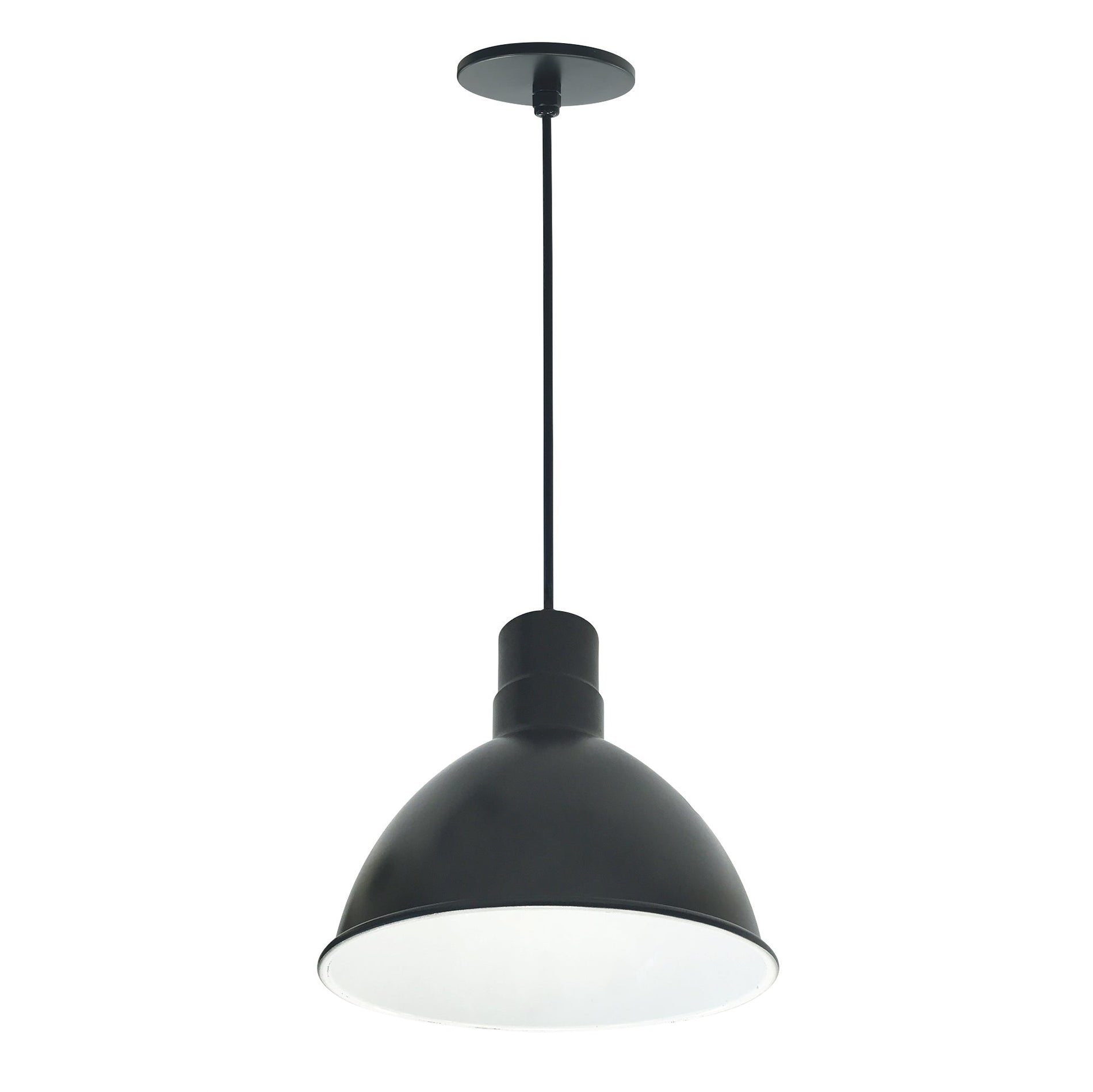 Nora NRLM-10C2030BWLE4 10 inch RLM LED Shade, 2000lm, 3000K, Black/White, 120V 0-10V/Triac/ELV & 277V 0-10V Dimming