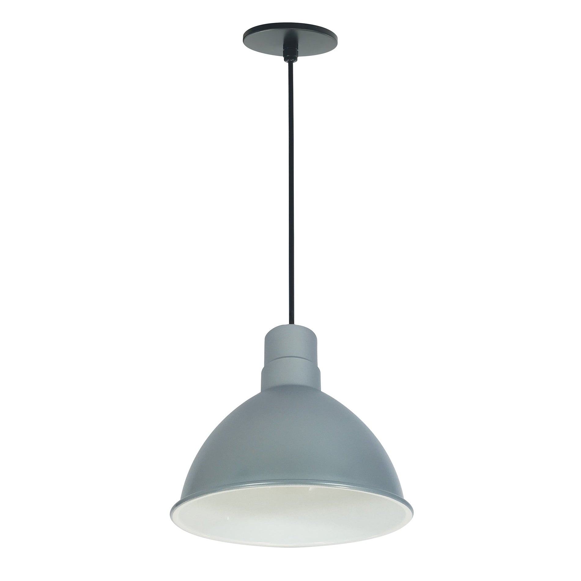 Nora NRLM-10C2035GMWLE4 10 inch RLM LED Shade, 2000lm, 3500K, Gun Metal/White, 120V 0-10V/Triac/ELV & 277V 0-10V Dimming