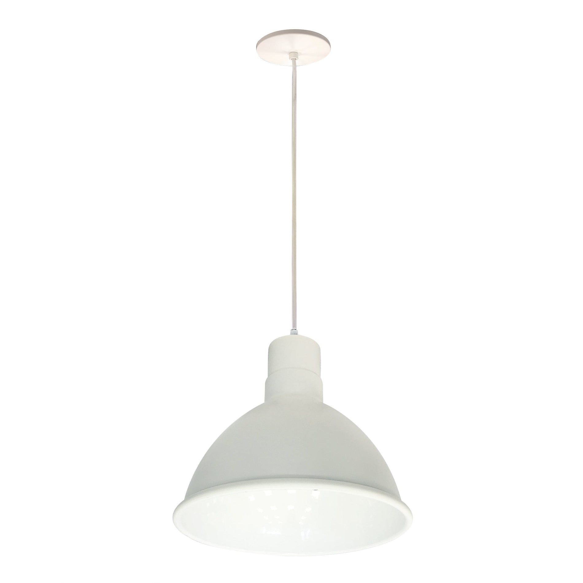 Nora NRLM-10C3040WWLE4 10 inch RLM LED Shade, 3000lm, 4000K, White, 120V 0-10V/Triac/ELV & 277V 0-10V Dimming