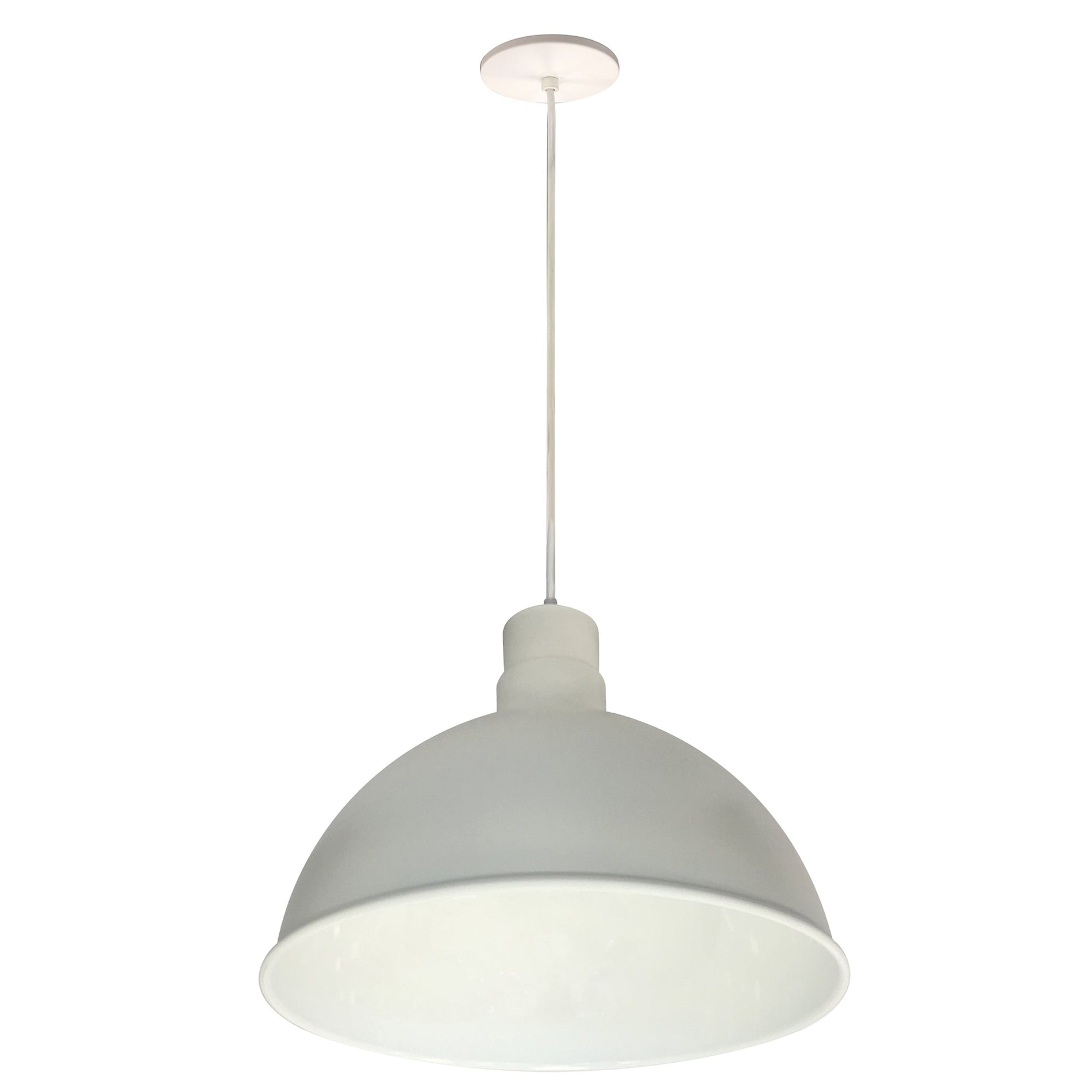 Nora NRLM-16C2530WWLE4 16 inch RLM LED Shade, 2500lm, 3000K, White, 120V 0-10V/Triac/ELV & 277V 0-10V Dimming