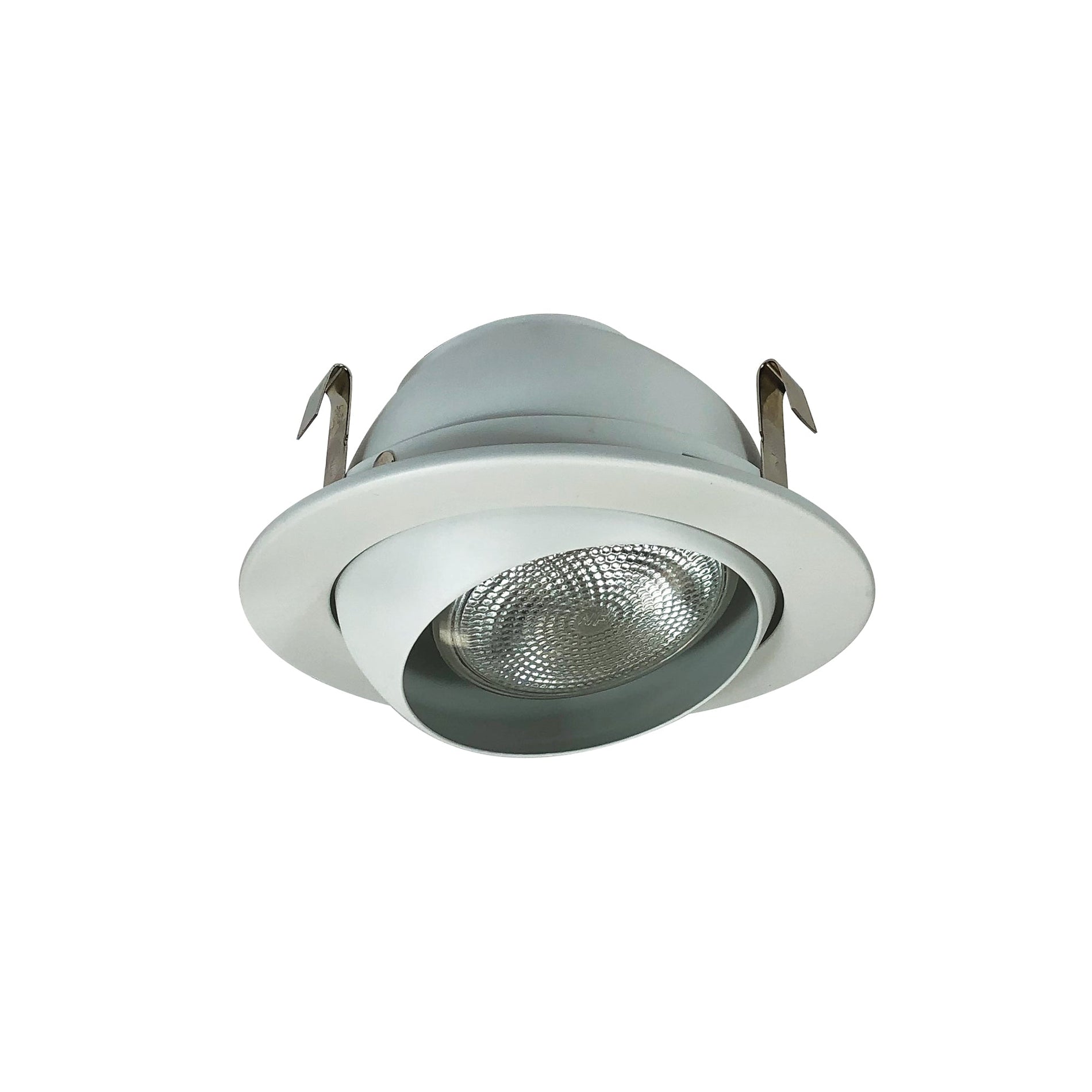 Nora NS-18 4 inch Adjustable Eyeball w/ Metal Trim, White