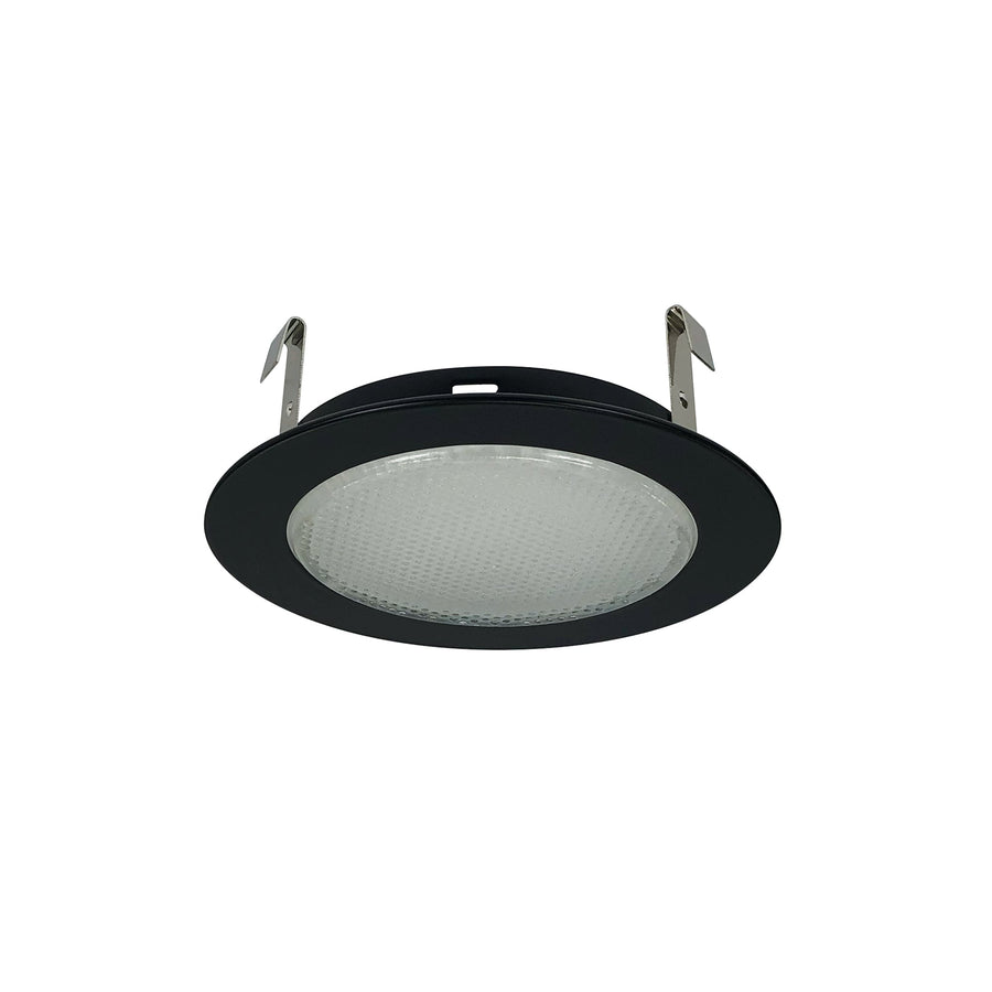 Nora NS-22B 4 inch Albalite Lens w/ Metal Trim, Black