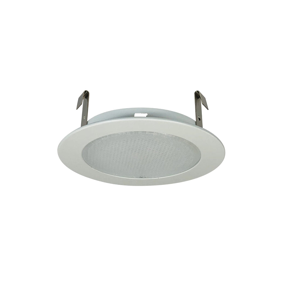 Nora NS-22W 4 inch Albalite Lens w/ Metal Trim, White