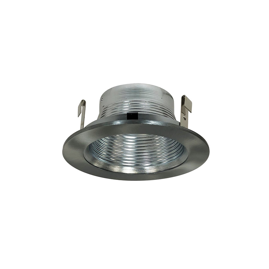 Nora NS-40N 4 inch Natural Metal Stepped Metal Baffle Trim w/ Natural Metal Ring