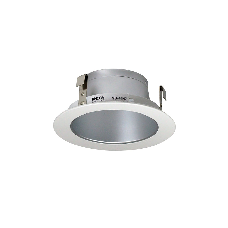 Nora NS-44HZ 4 inch Haze Reflector Trim w/ White Metal Ring