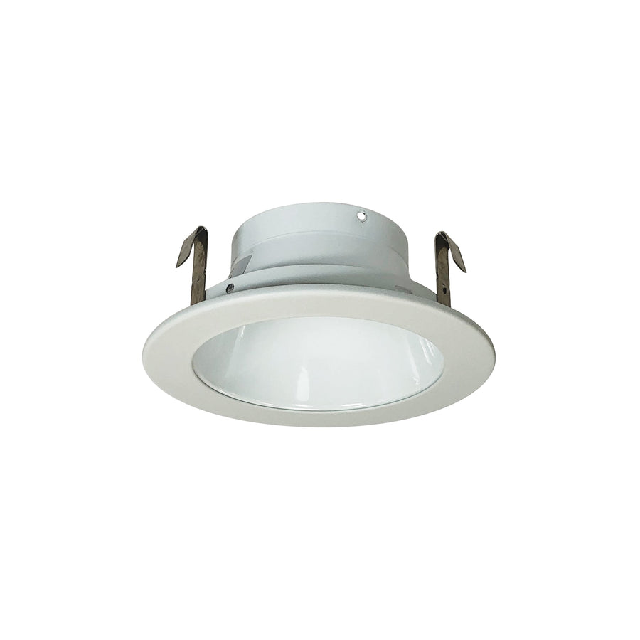 Nora NS-46 4 inch Specular White Reflector w/ White Metal Trim