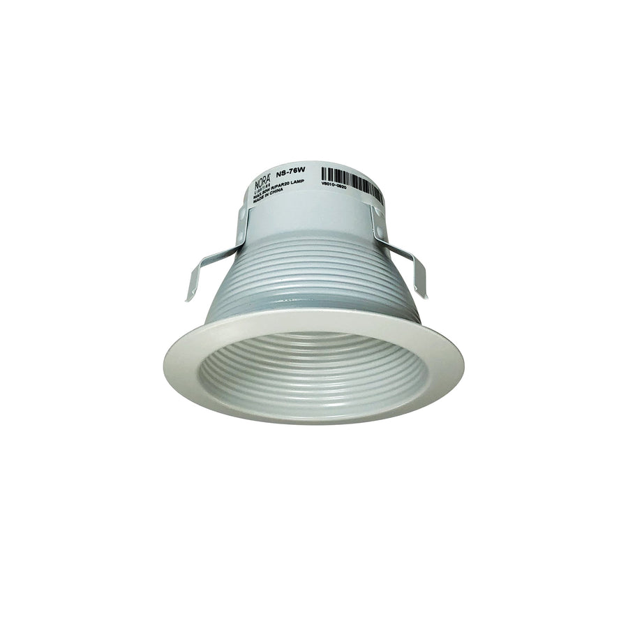 Nora NS-76W 4 inch LENSLESS WHT BAF SHWR & FLG