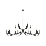 Bedford 57" 2-Tier 18-Light Chandelier