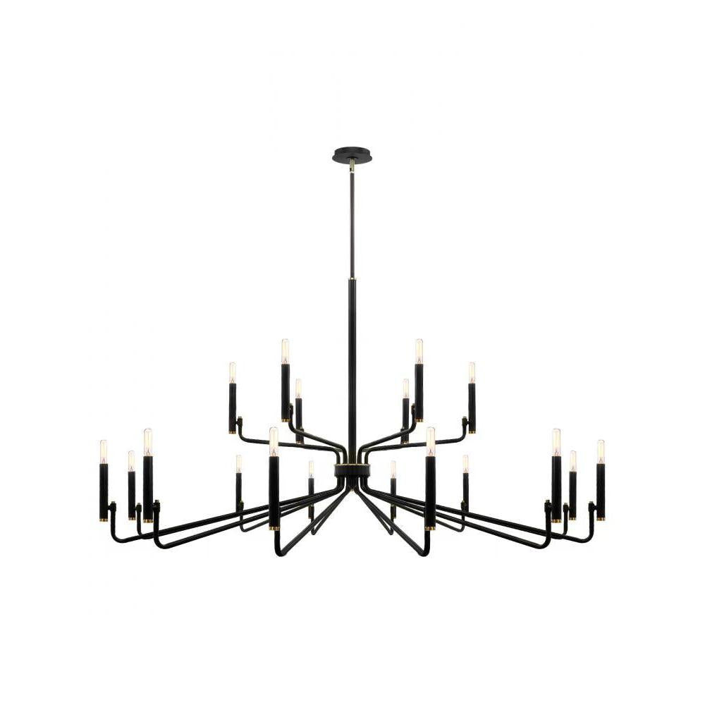 Bedford 57" 2-Tier 18-Light Chandelier