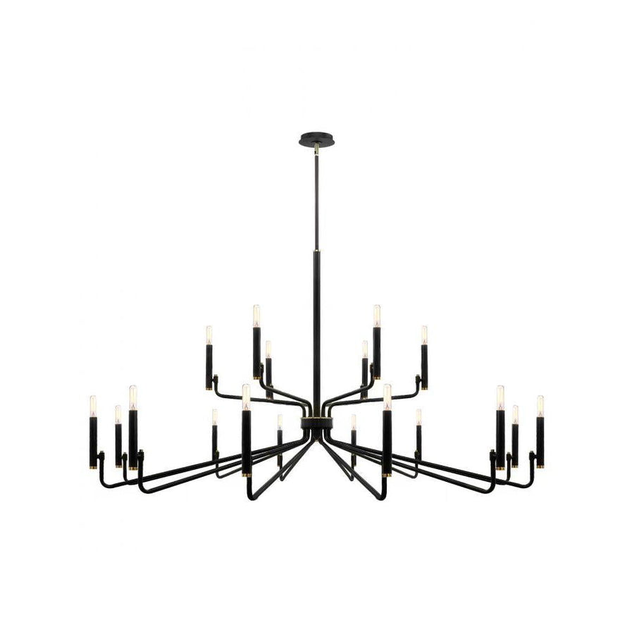 Bedford 57" 2-Tier 18-Light Chandelier