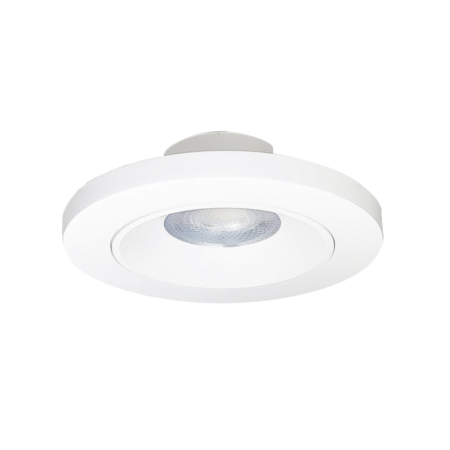 Nora NSLIM-4REGL1TWMPW 4 inch Regressed Slim LED Surface Mount, 950lm / 13W, Selectable CCT, Matte Powder White Finish