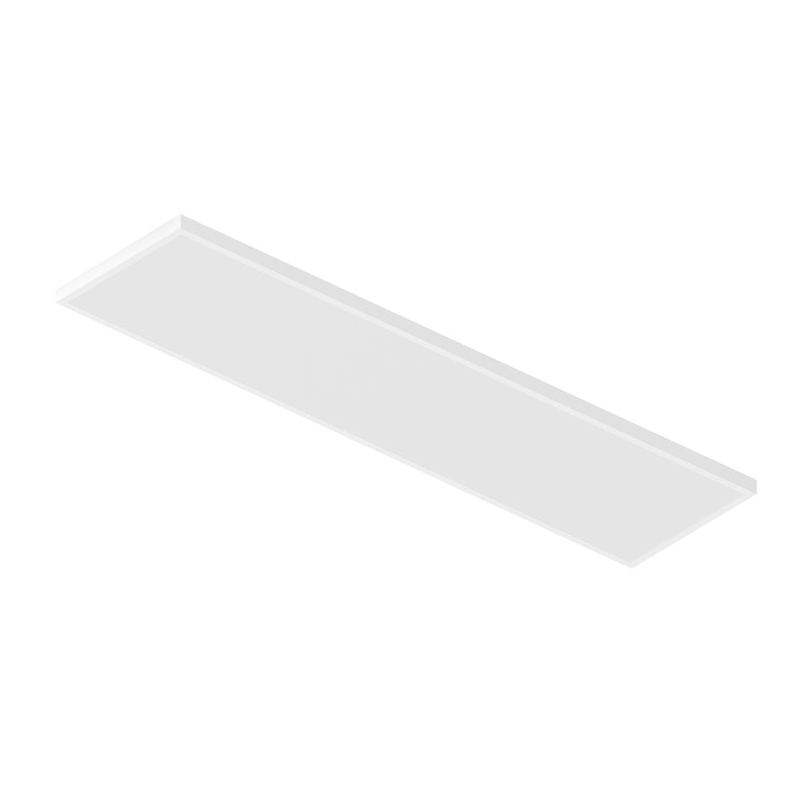 1'x4' LED Surface Mount Panel with Selectable Lumens & CCT, White Finish