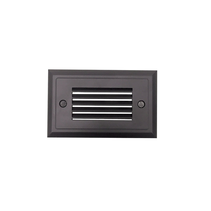 Nora NSW-641/30BZ Mia Die-Cast Mini LED Step Light w/ Horizontal Louver Face, 74lm, 1.5W, 3000K, Bronze, 120V Dimming