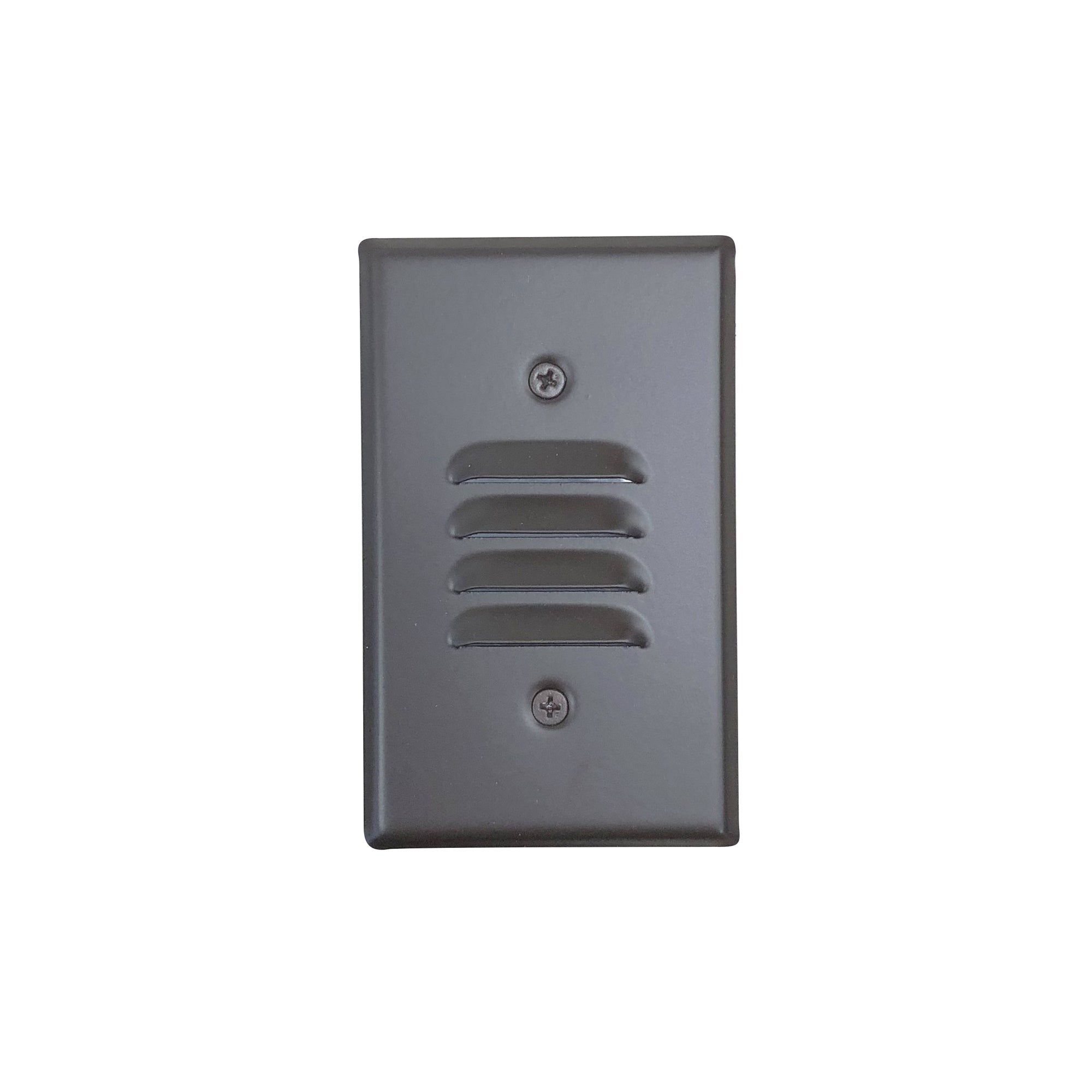 Nora NSW-6619BZ Mini LED Step Light w/ Horizontal & Vertical Louver Face Plates, 1W, 90+ CRI, 2700K, Bronze, 120V Non-Dimming