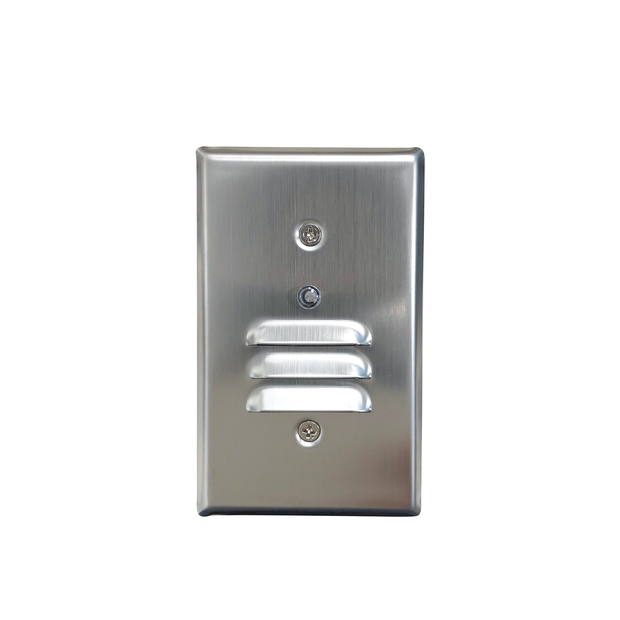 Nora NSW-6619PC/BN Mini LED Step Light w/ Photocell, Horizontal & Vertical Louver Face Plates, 1W, 90+ CRI, 2700K, Brushed Nickel, 120V Non-Dimming