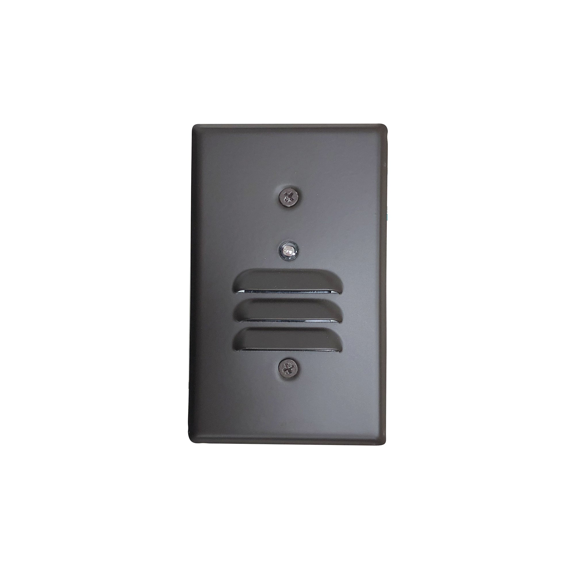 Nora NSW-6619PC/BZ Mini LED Step Light w/ Photocell, Horizontal & Vertical Louver Face Plates, 1W, 90+ CRI, 2700K, Bronze, 120V Non-Dimming