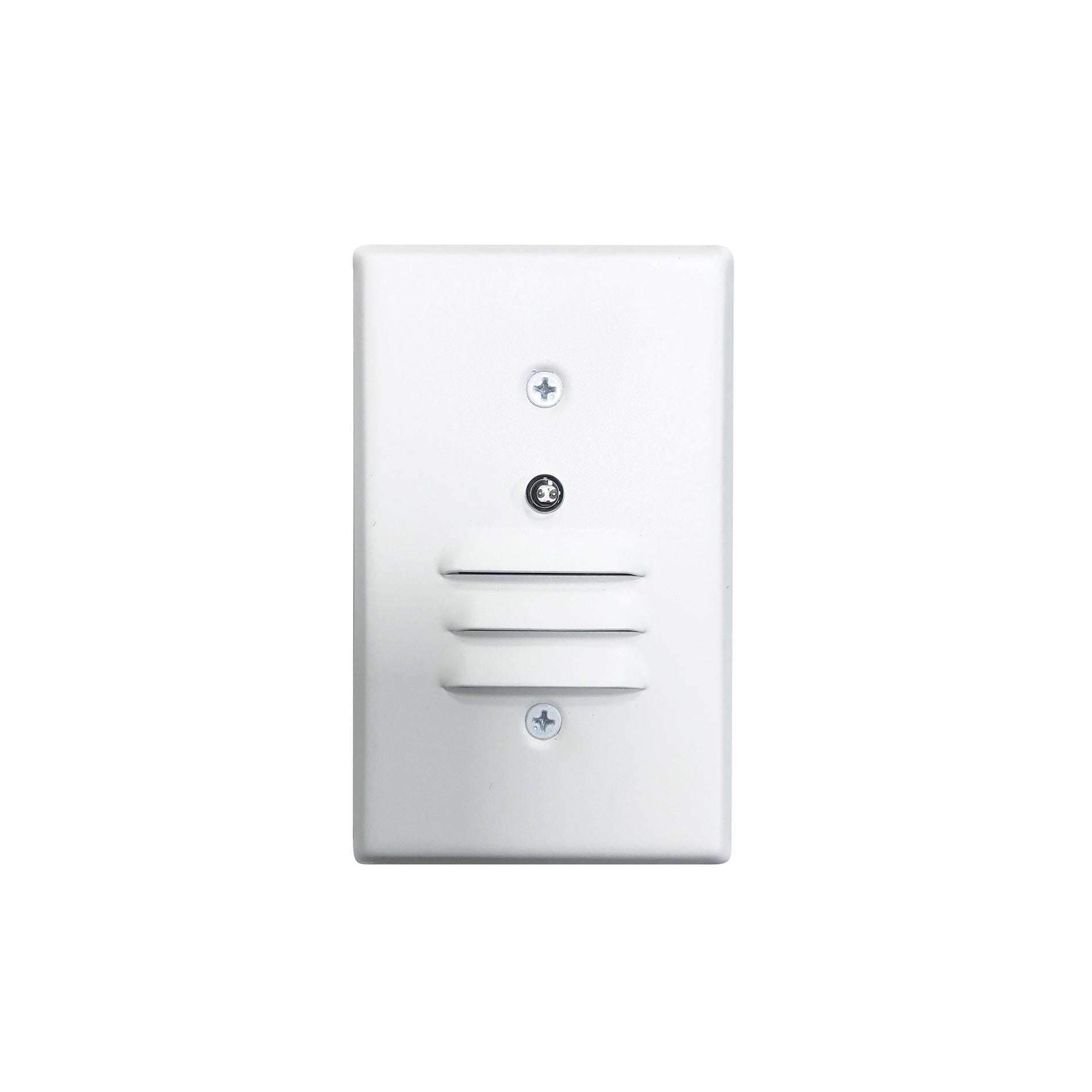 Nora NSW-6619PC/W Mini LED Step Light w/ Photocell, Horizontal & Vertical Louver Face Plates, 1W, 90+ CRI, 2700K, White, 120V Non-Dimming