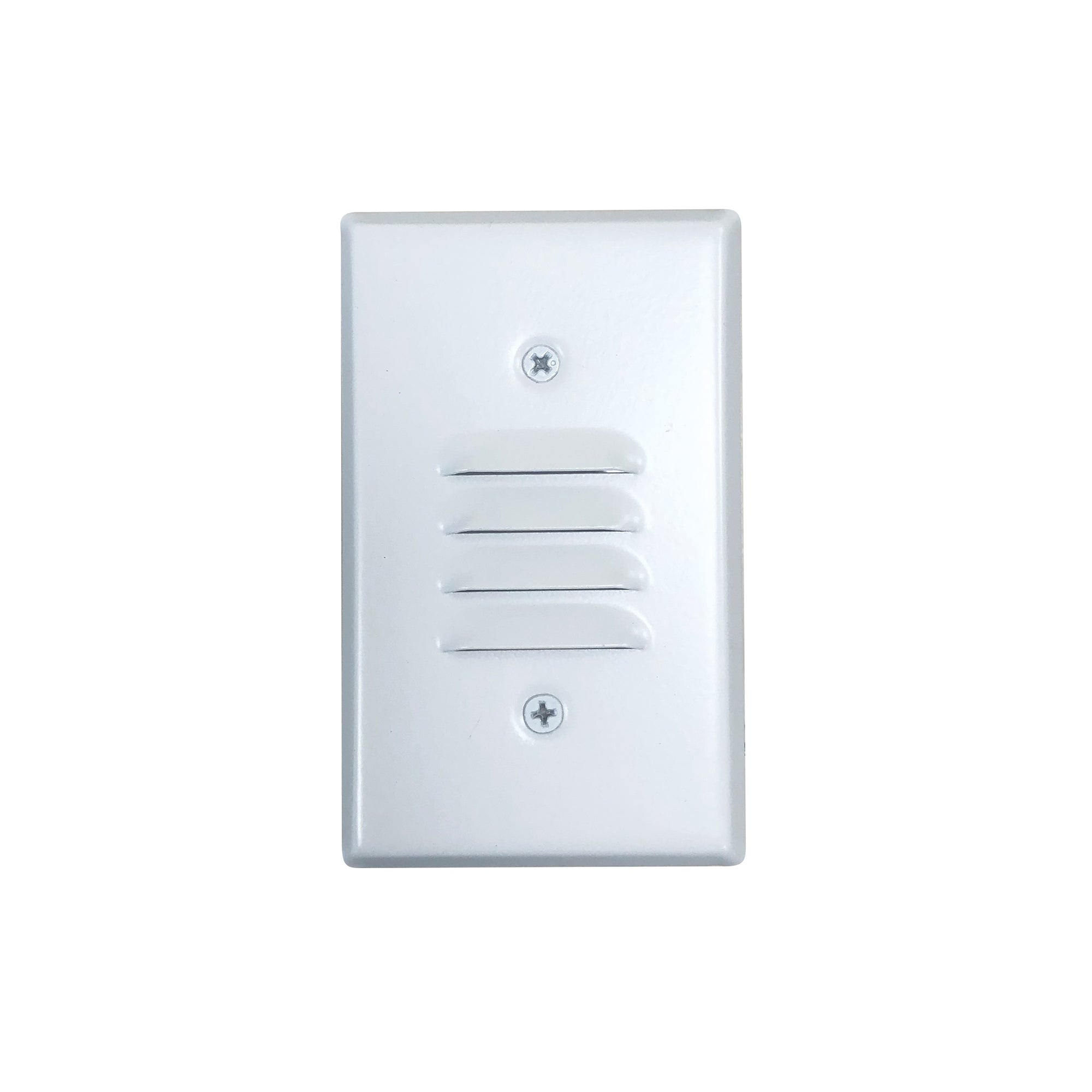 Nora NSW-6619W Mini LED Step Light w/ Horizontal & Vertical Louver Face Plates, 1W, 90+ CRI, 2700K, White, 120V Non-Dimming