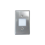 Nora NSW-6629BN Mini LED Step Light w/ Frosted Glass Lens Face Plate, 1W, 90+ CRI, 2700K, Brushed Nickel, 120V Non-Dimming